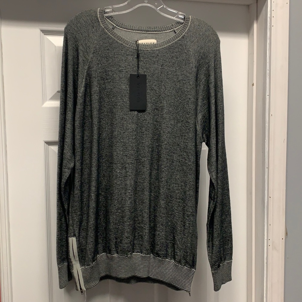 Cotton Sidezip Sweater